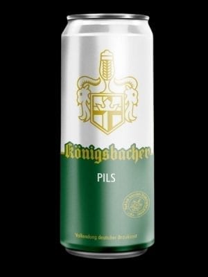 Konigsbacher Pils Beer, Can